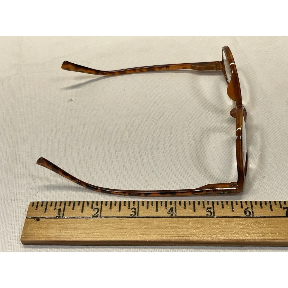 Round Tortoise Reading EyeGlasses Frames +3.00 Rdr Tort 50 19-145 Full Rim